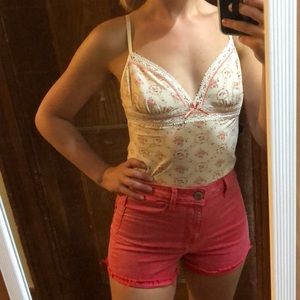 Vintage lingerie top/crop